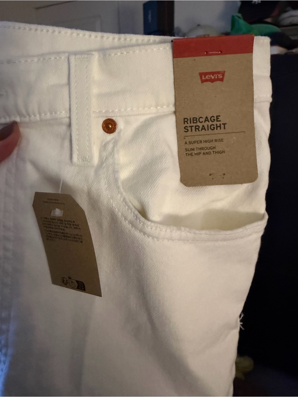 Levi's Ribcage Straight Men's Jeans in White